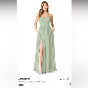 Azazie Cora Bridesmaid Dress / Dusty Sage